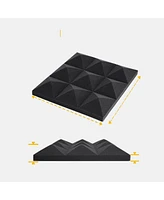 Fstop Labs 12"x12"x2” Acoustic Foam Panels, Studio Wedge Tiles - 12 Pack