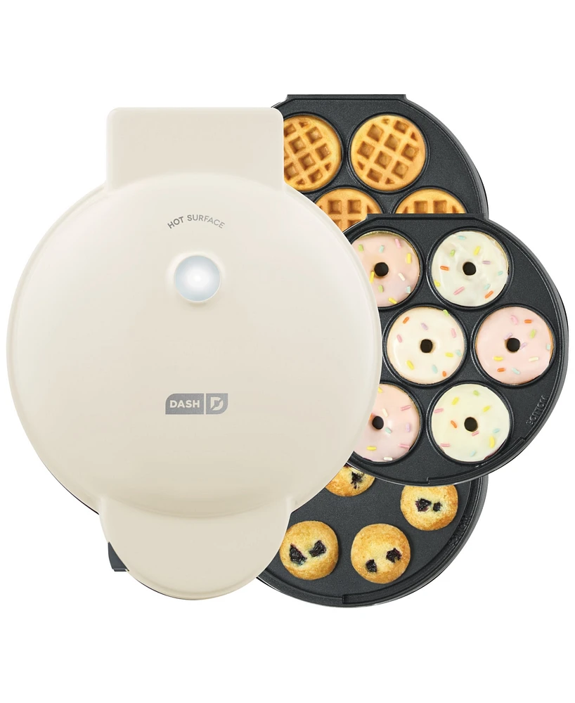 Dash MultiMaker Treat Maker System with Removeable: Mini Cupcake, Donut, & Waffle Bite