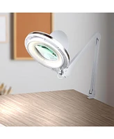 Brightech Lightview Pro 33 in. Dimmable Magnifying Led Desk Clamp Lamp (2.25X)