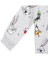 Space Jam Toddler Girls Looney Tunes Sylvester Bugs Bunny Daffy Duck French Terry Sweatshirt to