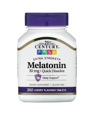 21st Century Extra Strength Quick Dissolve Melatonin Cherry 10 mg