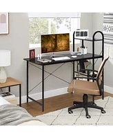 Gymax Reversible Computer Desk Study Workstation Home Office 4-tier Bookshelf