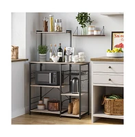 Slickblue Kitchen Storage Rack with Wire Basket