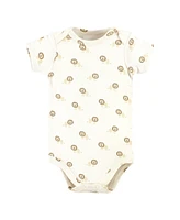 Hudson Baby Baby Girls Hudson Cotton Bodysuit, Pant and Bib Set