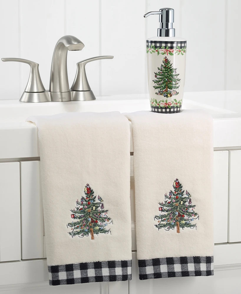 Spode Christmas Tree 3-Pc. Lotion Pump & Towel Set