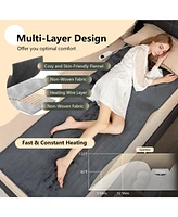 Sugift Electric Heated Mattress Pad with 5 Heating Levels and Overheat Protection