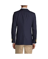 Lands' End Big & Tall School Uniform Tailored Fit Hopsack Blazer