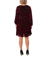 Taylor Petite Ice Velvet Burnout Dress