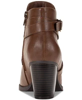 Style & Co Women's Zetaa Strappy Belt-Heel Booties, Created for Macy's