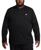 Nike Club Men's Relaxed Fit Long Sleeve Henley