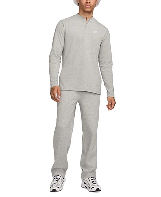 Nike Club Men's Relaxed Fit Long Sleeve Henley