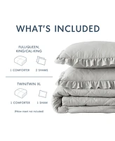 510 Design Phoebe Diamond Quilted Ruffle Edge 2-Pc. Comforter Set, Twin/Twin Xl
