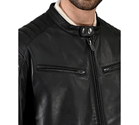 Frye Men's Cafe Racer Nappa Leather Jacket