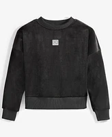 Calvin Klein Performance Big Girls Luxe Velour Sweatshirt