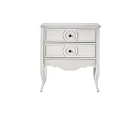 Hulala Home Classic Sidney 3-Drawer Nightstand with Built-In Outlets