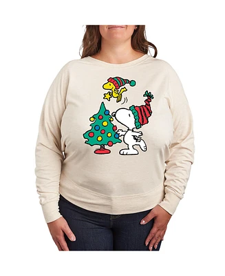 Hybrid Apparel Plus Peanuts Holidays Graphic Pullover T-shirt