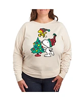 Hybrid Apparel Plus Peanuts Holidays Graphic Pullover T-shirt