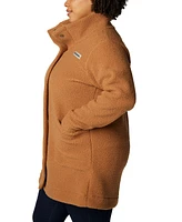 Columbia Plus Size Active Panorama Stand-Collar Long Jacket