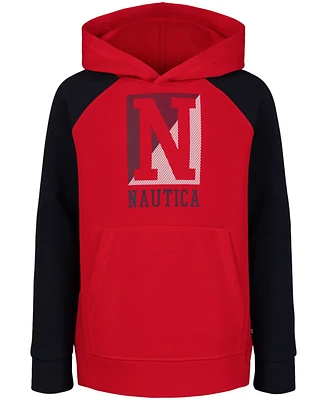 Nautica Big Boys Texture N Split Pullover Hoodie