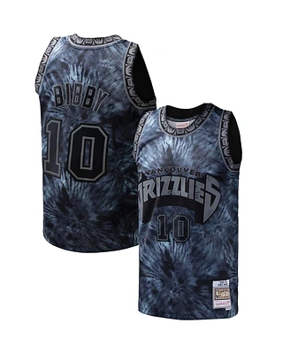 Mitchell & Ness Men's Mike Bibby Black Vancouver Grizzlies Hardwood Classics 1998/99 Tie-Dye Swingman Jersey