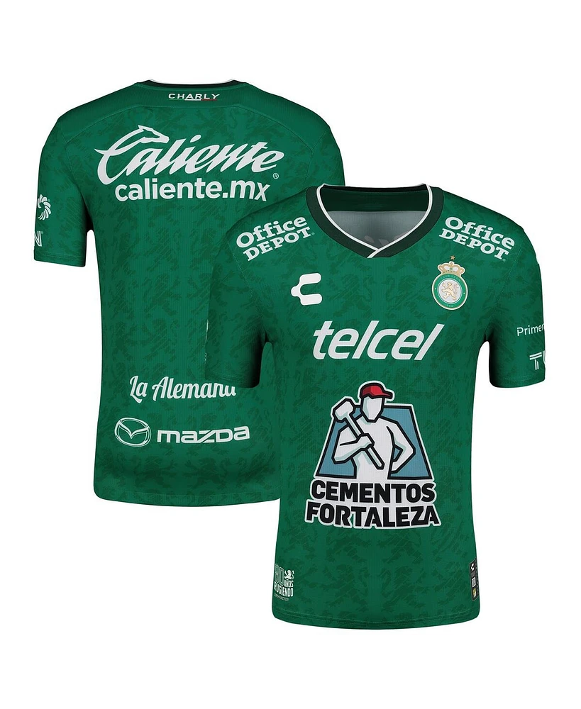 Charly Men's Green/White Club Leon 2024/25 Home Authentic Jersey