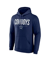 Fanatics Men's Navy Dallas Cowboys Pylon Outline Pullover Hoodie