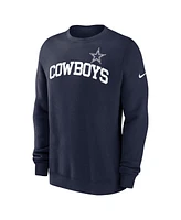 Nike Men's Navy Dallas Cowboys Club Pullover Sweatshirt