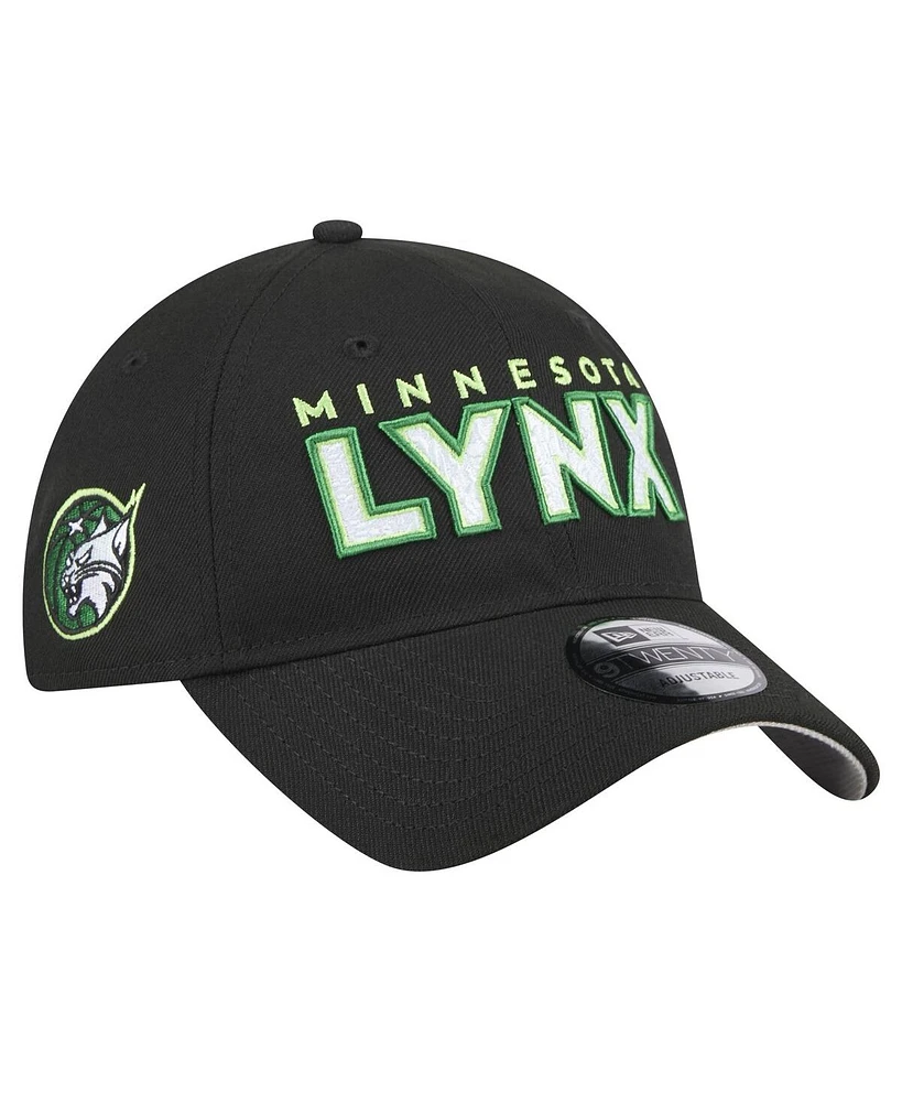 New Era Men's and Women's Black Minnesota Lynx Rebel Series 9TWENTY Adjustable Hat