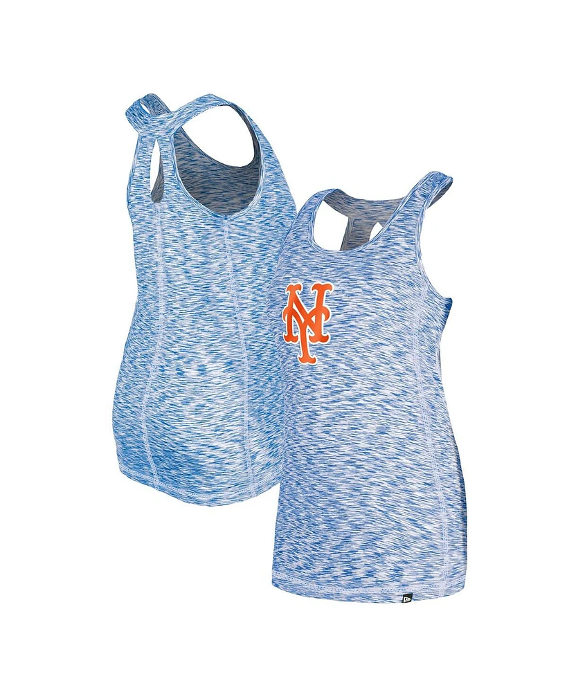 New Era Women's Royal York Mets Space Dye Keyhole Back Tank Top