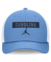 Jordan Men's Carolina Blue/White North Carolina Tar Heels 2024 Sideline Trucker Adjustable Hat