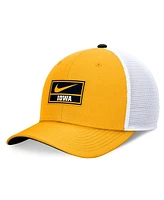 Nike Men's Gold/White Iowa Hawkeyes 2024 On Field Swoosh Trucker Adjustable Hat