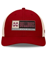 Top of the World Men's Maroon/Natural Mississippi State Bulldogs Bennett Trucker Adjustable Hat