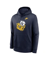 Nike Men's Navy Michigan Wolverines Legacy Logo Club Fleece Pullover Hoodie