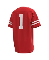 Under Armour Big Boys and Girls 1 Red Wisconsin Badgers Replica Football Jersey