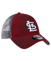 New Era Men's Red St. Louis Cardinals Team Slick Trucker 9TWENTY Adjustable Hat