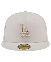 New Era Men's Khaki Los Angeles Dodgers Color Pack 59FIFTY Fitted Hat