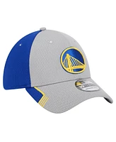 New Era Men's Gray/Royal Golden State Warriors Active Trim 39THIRTY Flex Hat