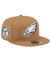 New Era Big Boys and Girls Brown Philadelphia Eagles Color Pack Side Patch 9FIFTY Snapback Hat