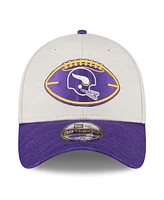 New Era Men's Stone/Purple Minnesota Vikings 2024 Sideline Historic 39THIRTY Flex Hat