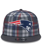 New Era Men's Gray New England Patriots 2024 Sideline Statement 9FIFTY Snapback Hat