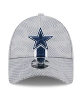 New Era Men's Gray Dallas Cowboys 2024 Sideline 9FORTY Stretch-Snap Hat