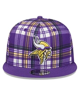 New Era Big Boys and Girls Purple Minnesota Vikings 2024 Sideline Statement 9FIFTY Snapback Hat