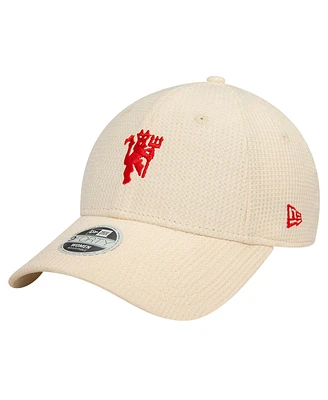 New Era Women's Cream Manchester United Jersey Stitch 9FORTY Adjustable Hat