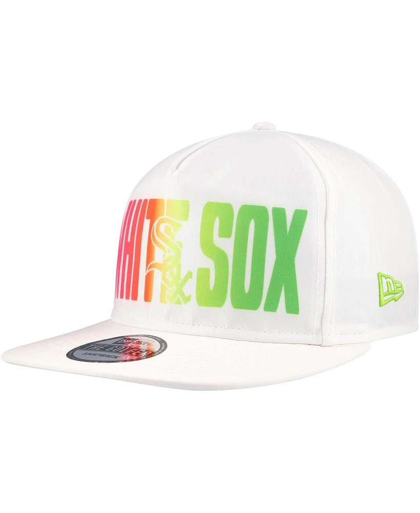 New Era Men's White Chicago White Sox Spring Spectrum Golfer Snapback Hat