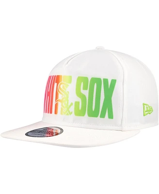 New Era Men's White Chicago White Sox Spring Spectrum Golfer Snapback Hat