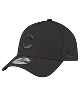 New Era Men's Black Chicago Cubs A-Frame 9FORTY Adjustable Hat