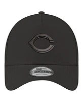 New Era Men's Black Cincinnati Reds A-Frame 9FORTY Adjustable Hat