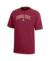 Champion Big Boys and Girls Garnet Florida State Seminoles Arch Over Logo T-Shirt