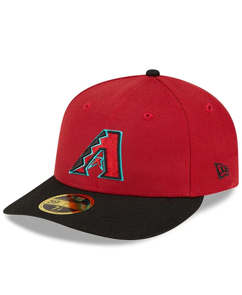New Era Men's Red/Black Arizona Diamondbacks National Baseball Hall of Fame Low Profile 59FIFTY Fitted Hat