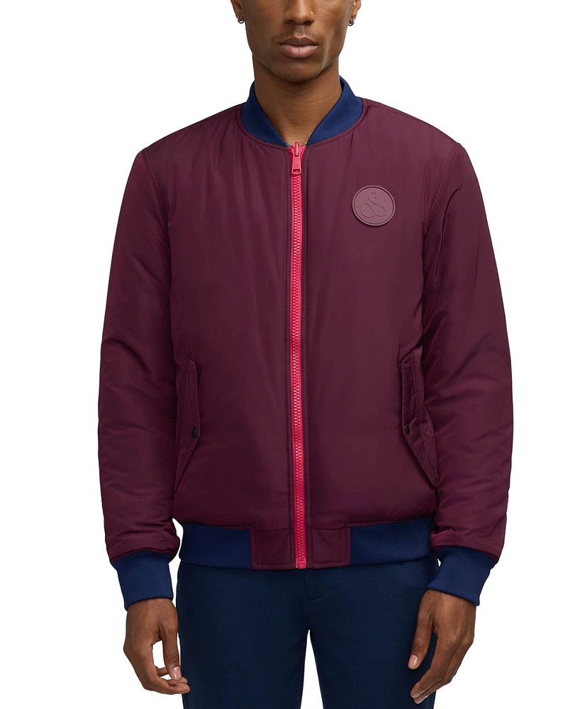 Scotch & Soda Men's Reversible Bomber Jacket